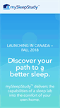 Mobile Screenshot of mysleepstudy.com