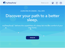 Tablet Screenshot of mysleepstudy.com
